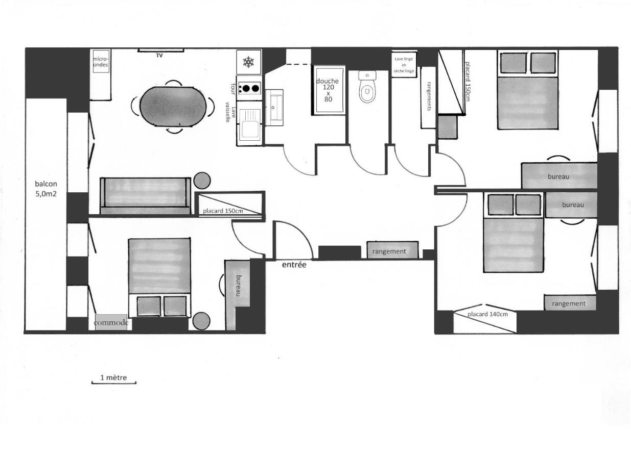 Confortable T4 Proche St-charles Apartment Marseilles
